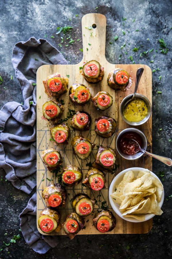 Bacon Cheeseburger Stuffed Mushrooms