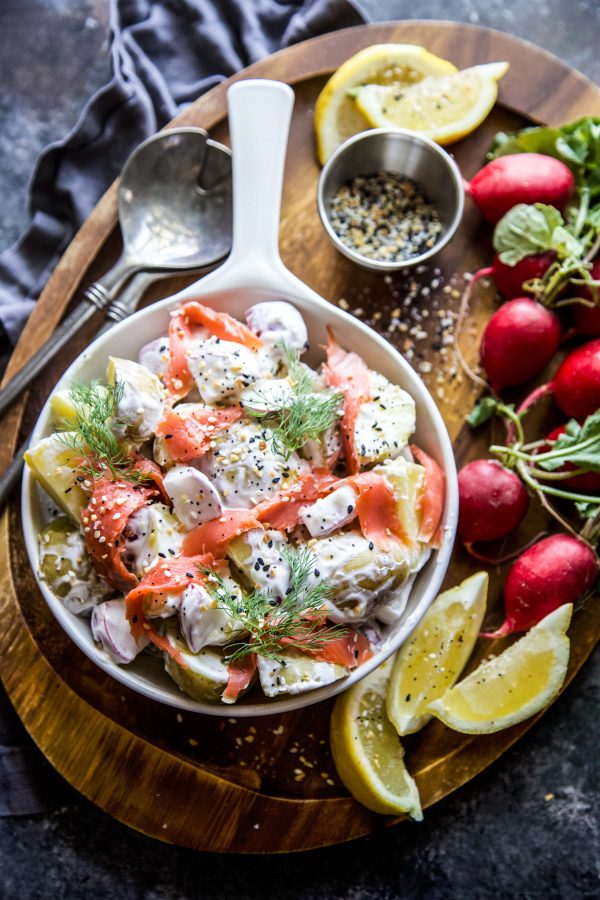 Everything Spiced Potato Salad with Lox