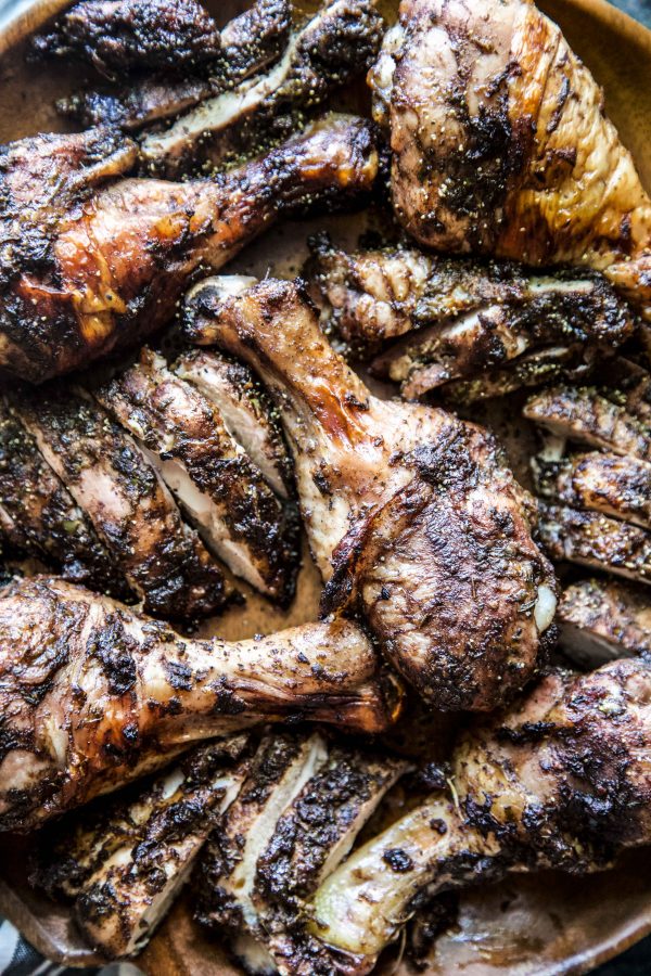 Roasted Jerk Chicken with Rice & Peas