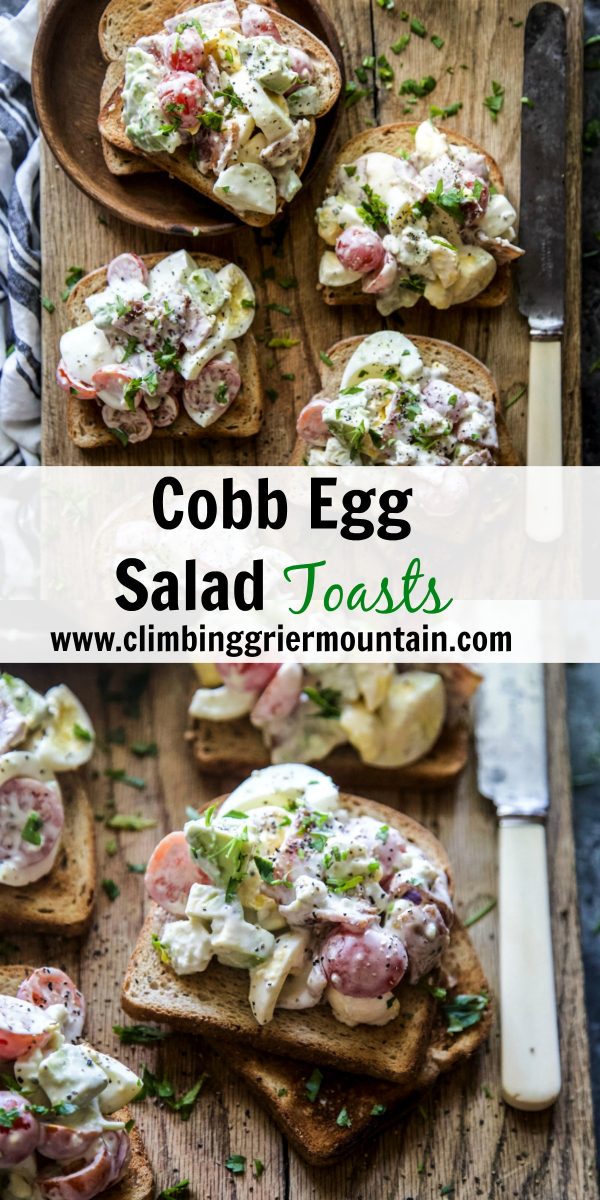 Cobb Egg Salad Toasts