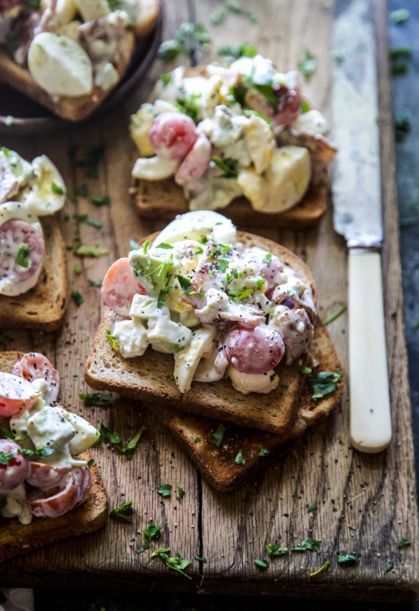 Cobb Egg Salad Toasts