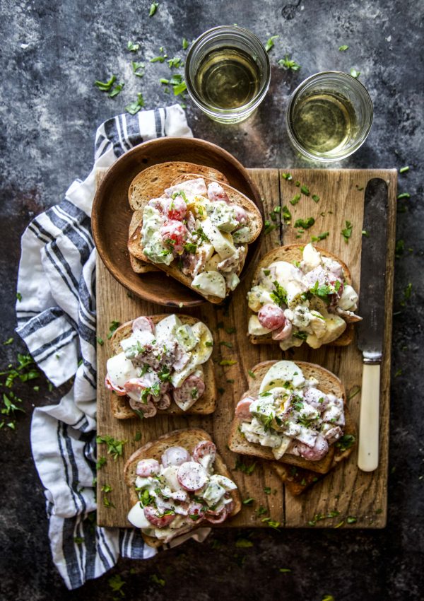 Cobb Egg Salad Toasts