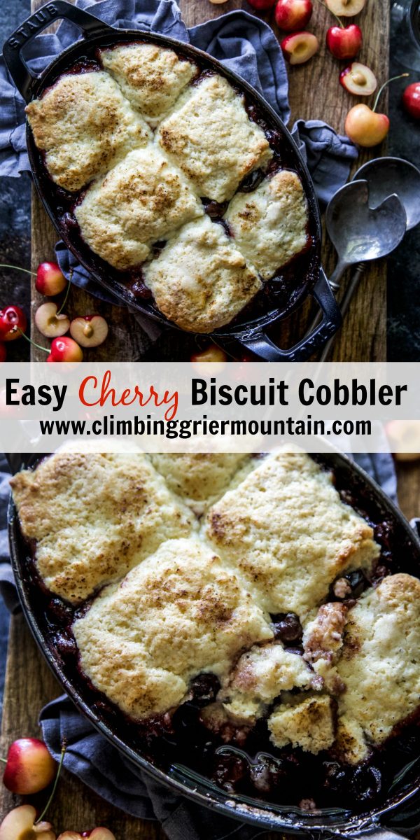 Easy Cherry Biscuit Cobbler