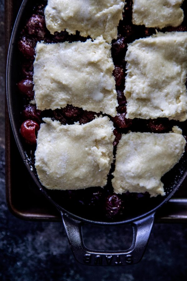 Easy Cherry Biscuit Cobbler