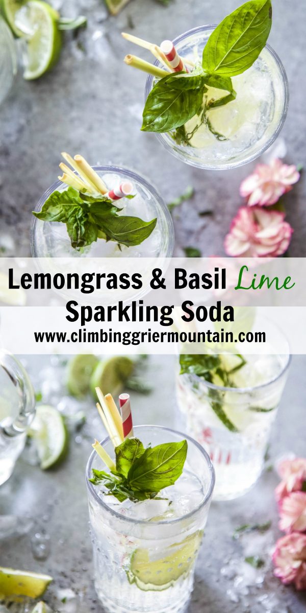 Lemongrass & Basil Lime Sparkling Soda