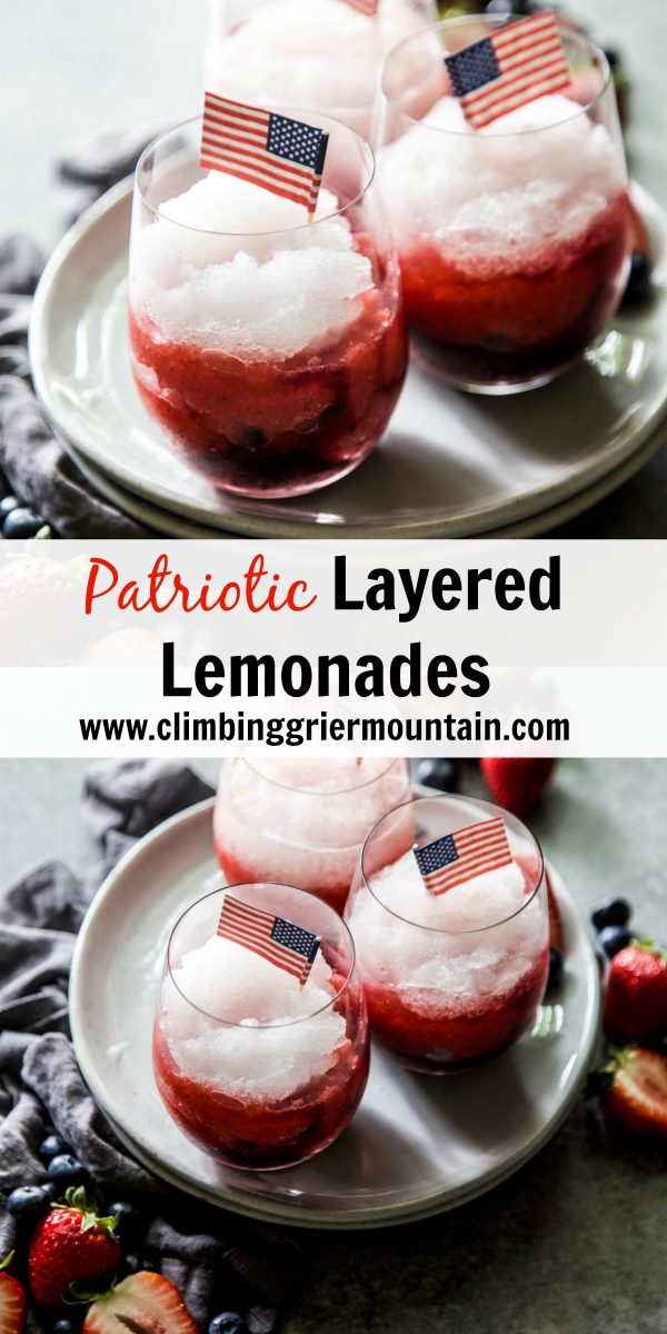 Patriotic Layered Lemonades