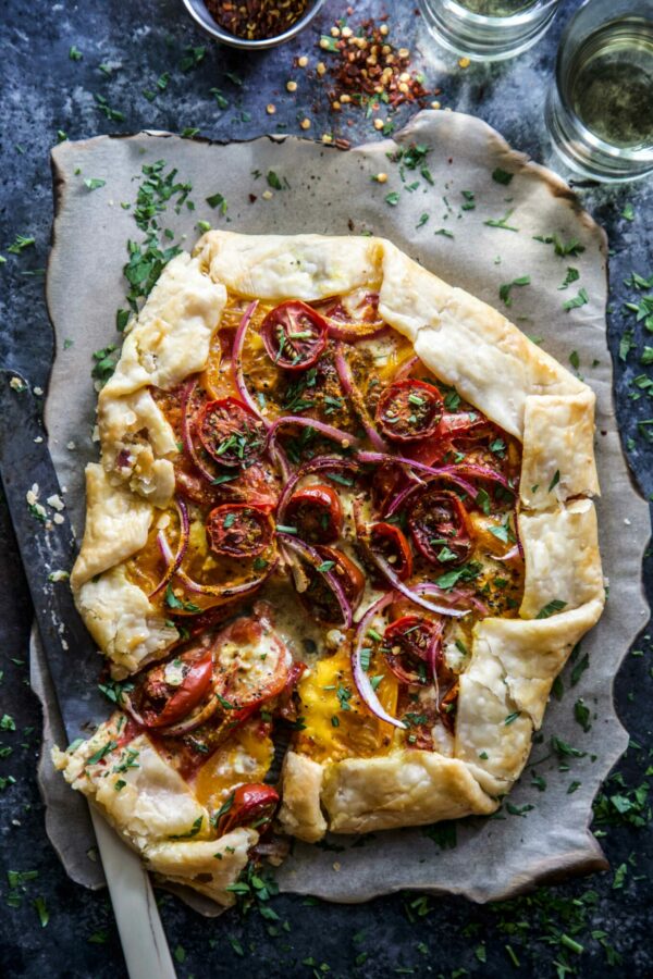 tomato curry galette 
