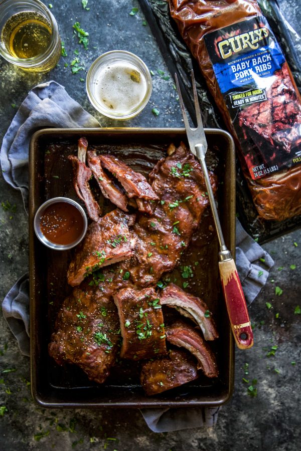 BBQ Apple Butter Baked Ribs