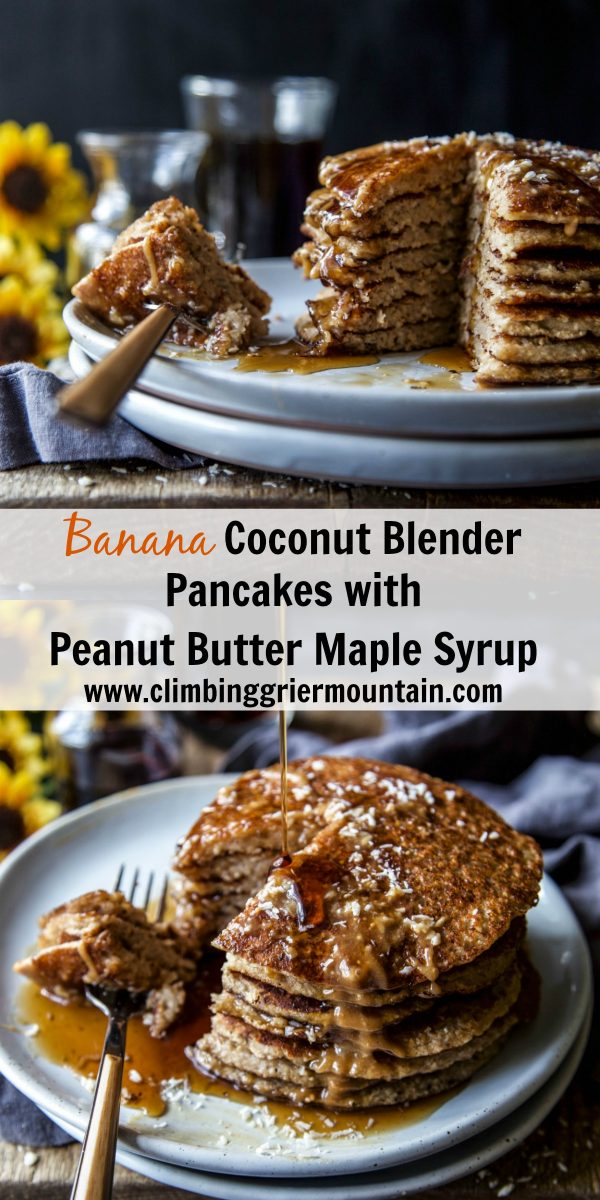 Banana Coconut Blender Pancakes