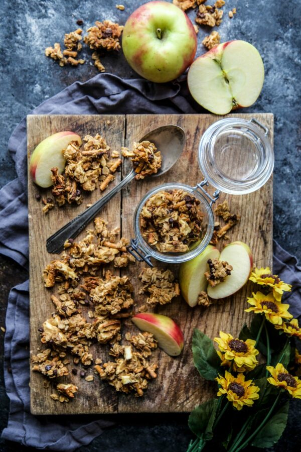 Chunky Chocolate Peanut Butter Apple Granola