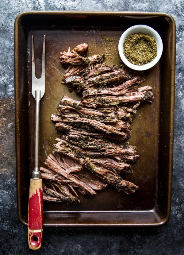 Slow Cooker Za'atar Steak Lettuce Wrap