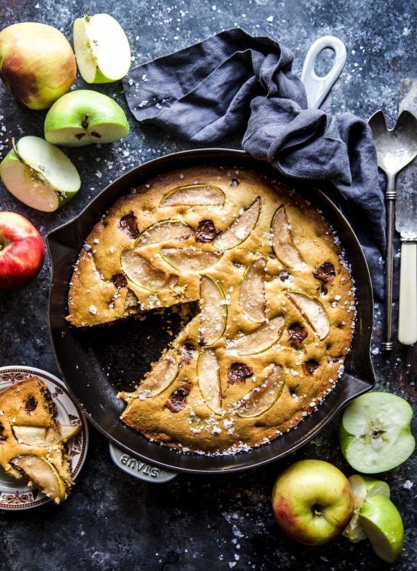 Salted Chocolate Chip Skillet Cookie