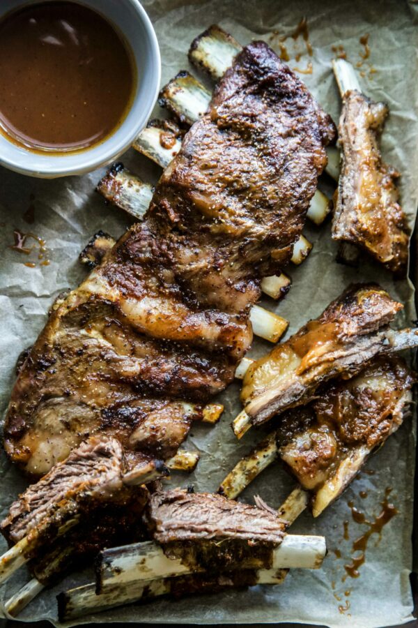 BBQ Bourbon Grilled American Lamb Ribs