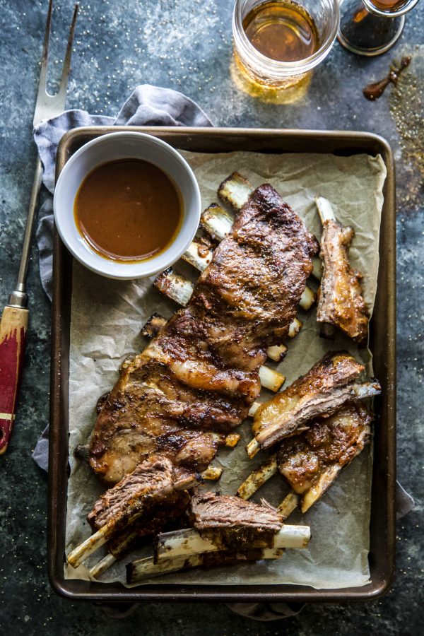 BBQ Bourbon Grilled American Lamb Ribs