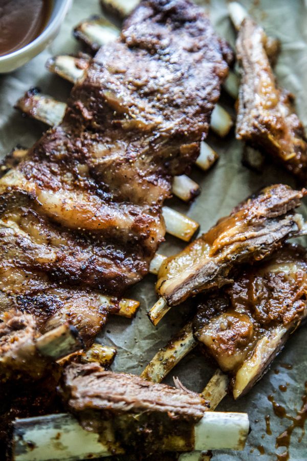 BBQ Bourbon Grilled American Lamb Ribs