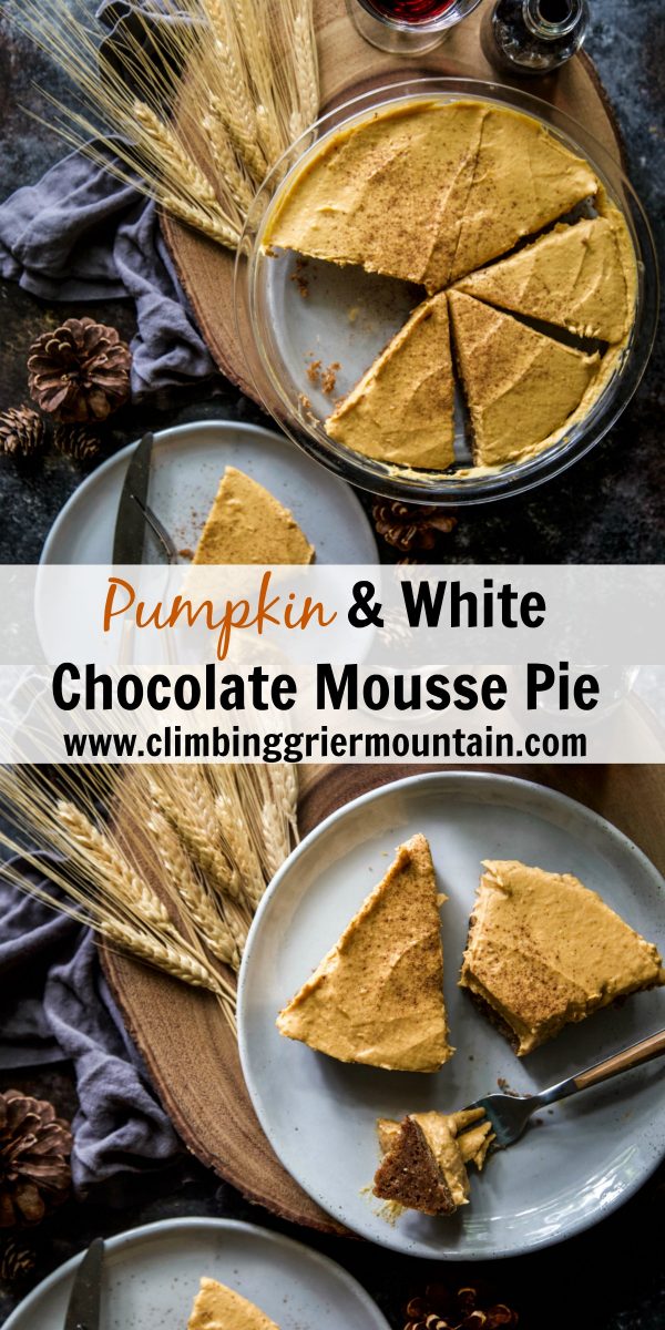 Pumpkin & White Chocolate Mousse Pie