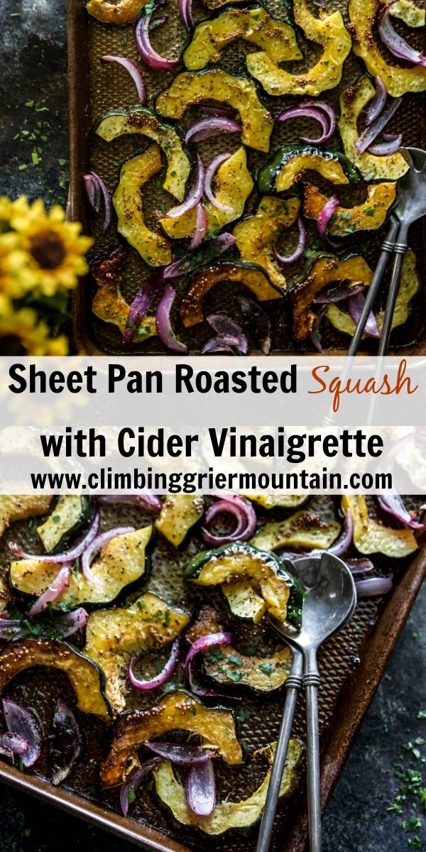 Sheet Pan Roasted Squash with Cider Vinaigrette