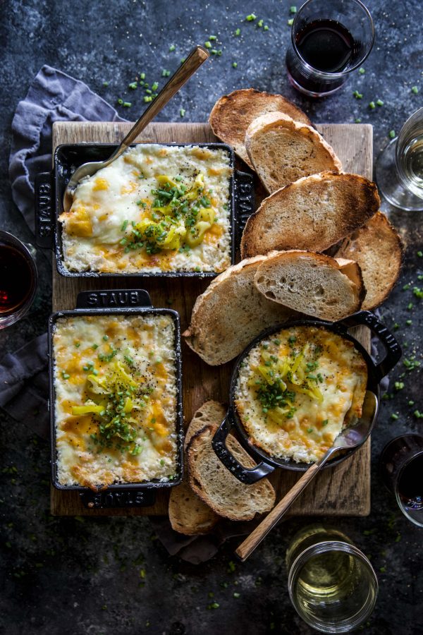 Baked Three Cheese Onion Dip