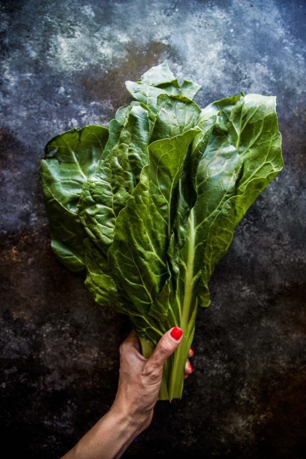 Winter Greens and Pomegranate Pizza