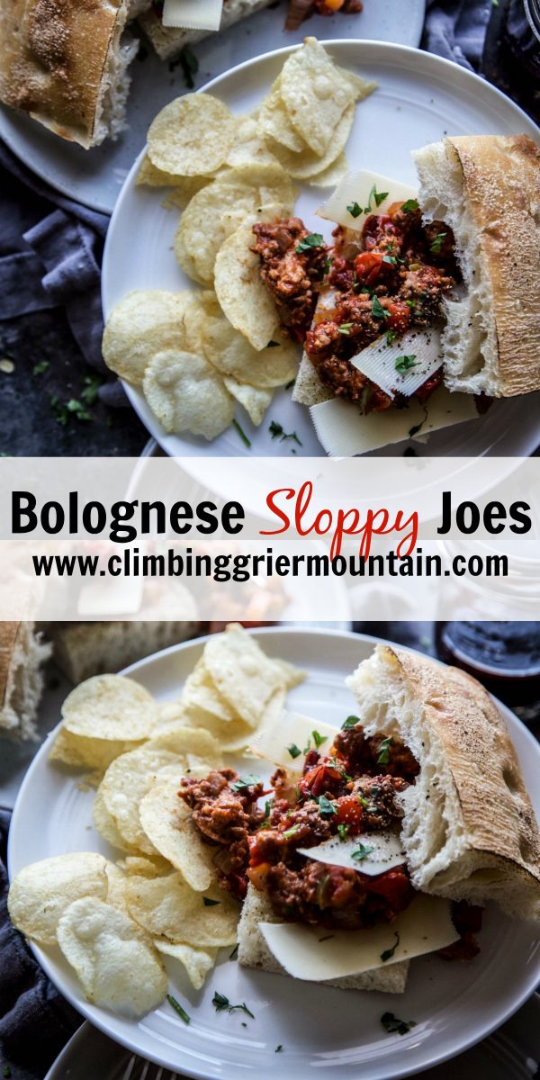Bolognese Sloppy Joes
