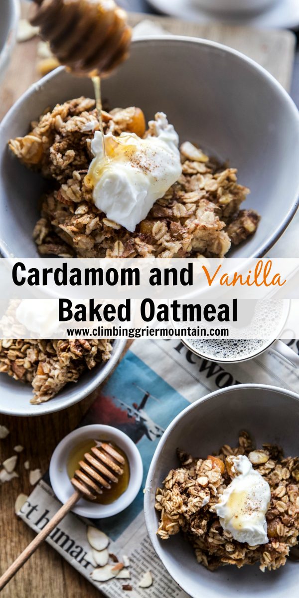 Cardamom and Vanilla Baked Oatmeal