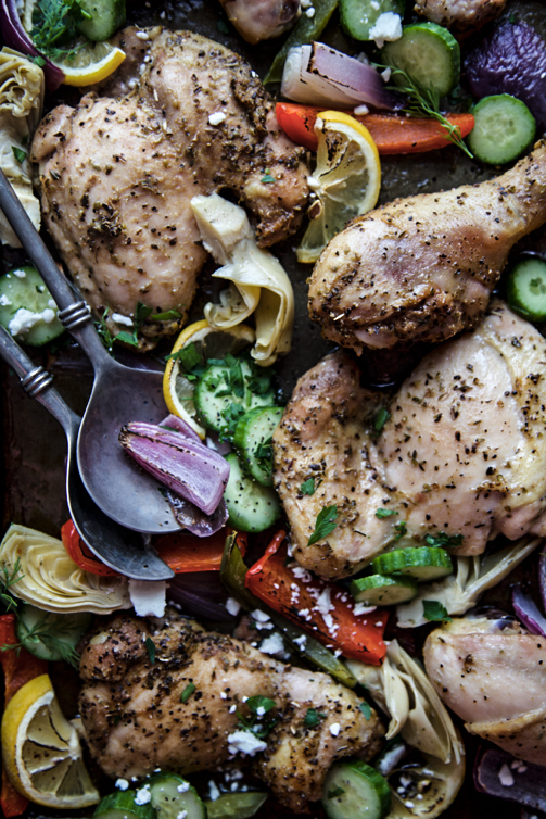 Sheet Pan Chicken Souvlaki