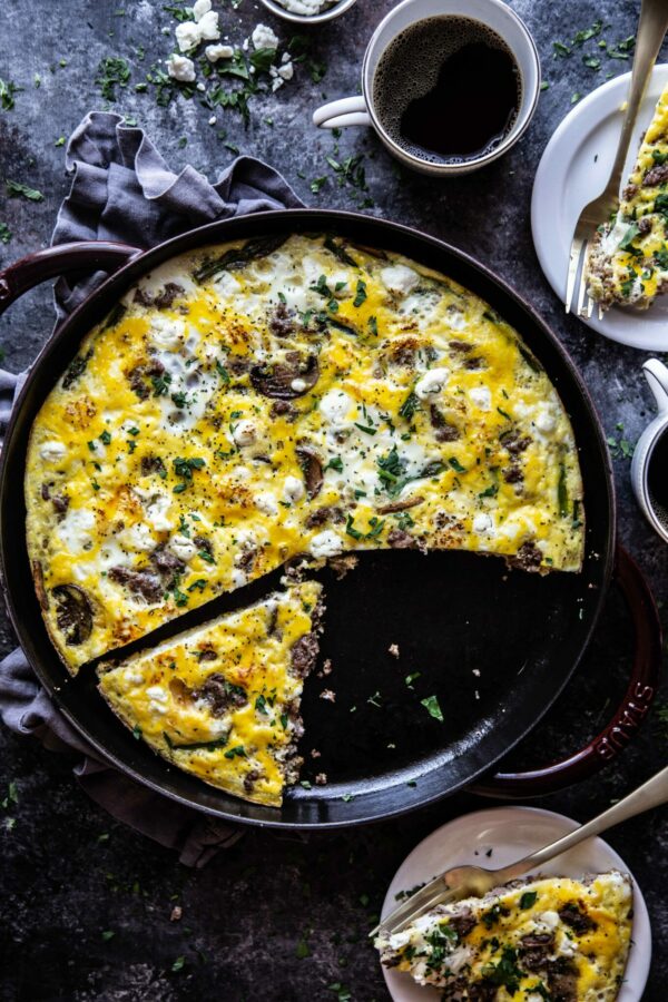 Ground Lamb and Vegetable Frittata