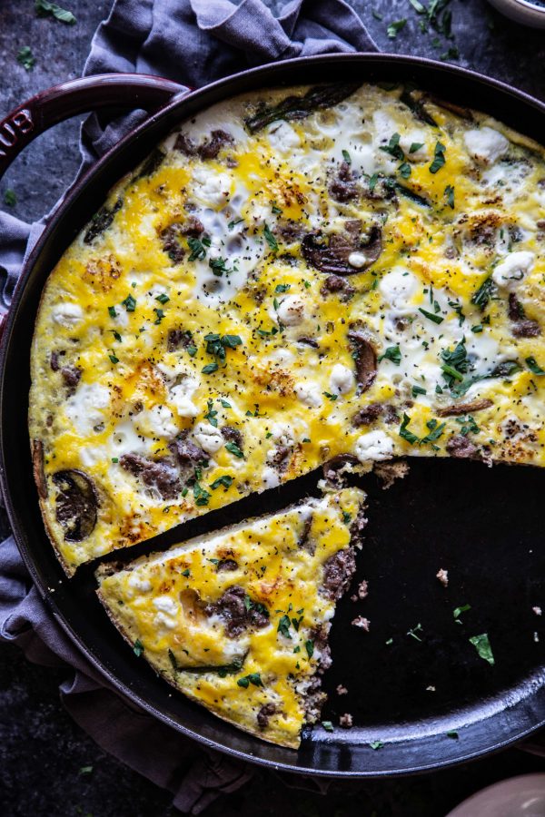 Ground Lamb and Vegetable Frittata