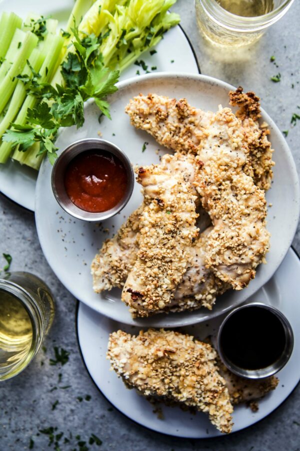 Korean BBQ Baked Chicken Fingers