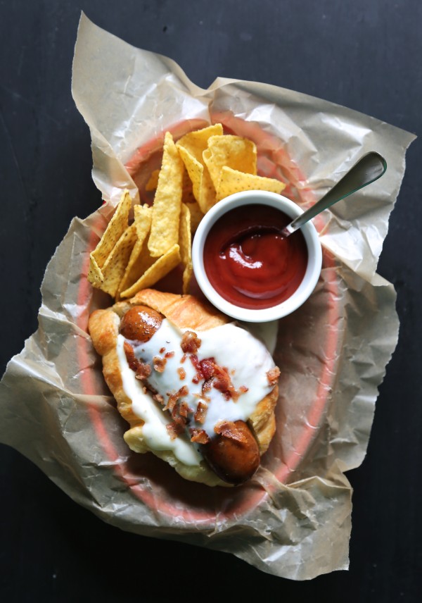 Loaded Barbecue Bison Hot Dogs