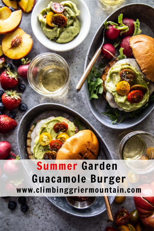 Summer Garden Guacamole Burger