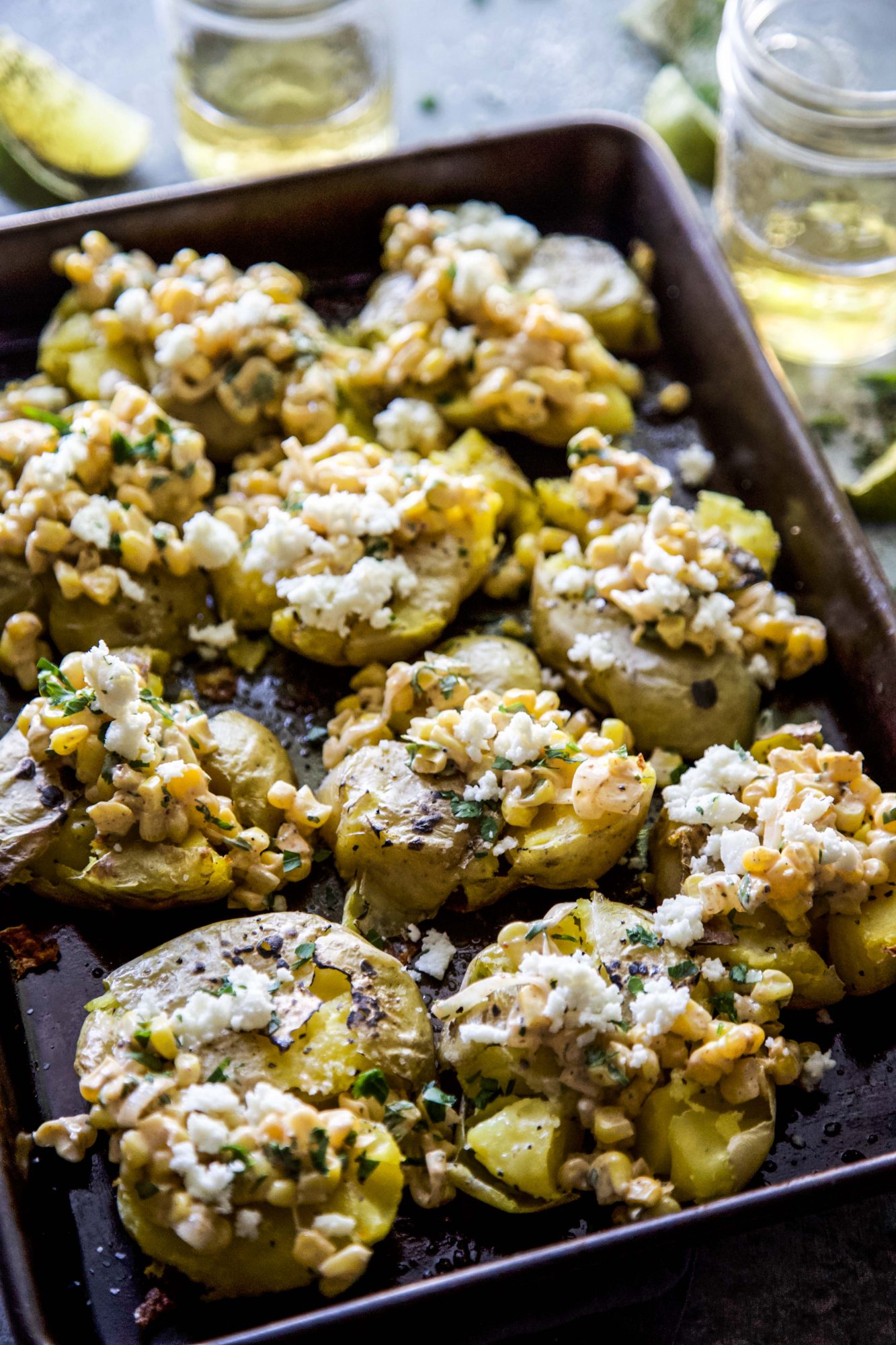 Mexican Street Corn Smashed Potatoes