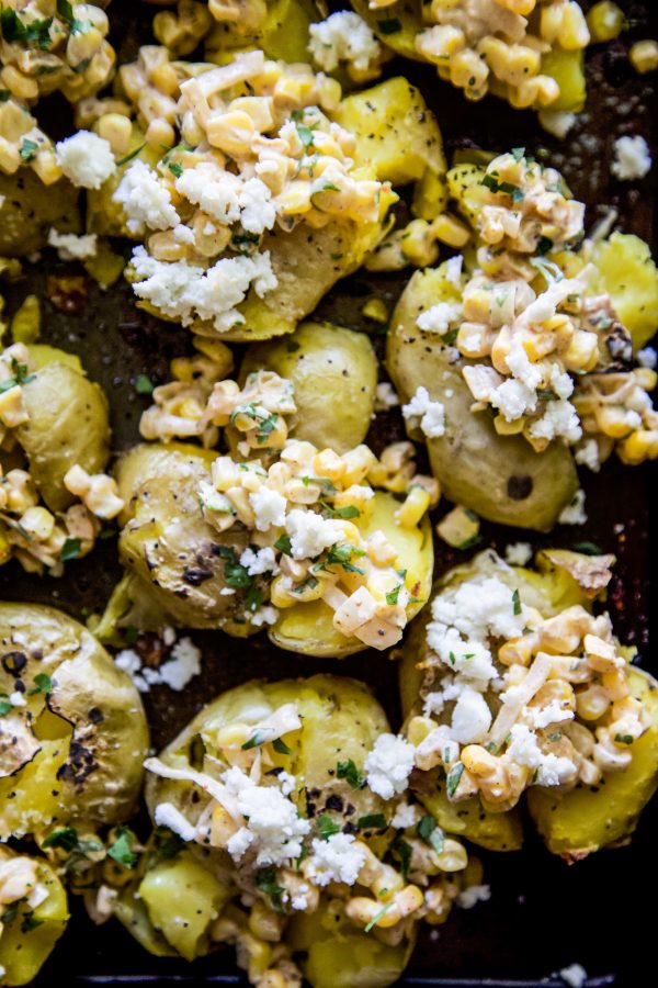 Mexican Street Corn Smashed Potatoes