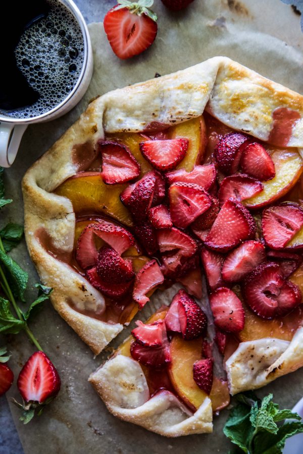 Strawberry-Peach Galette