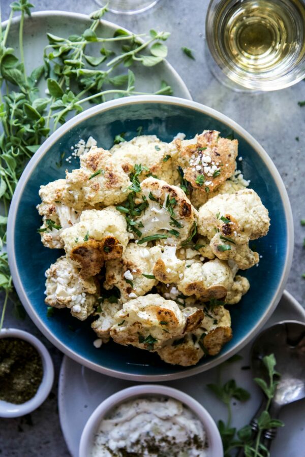 Za'atar Baked Cauliflower Nuggets