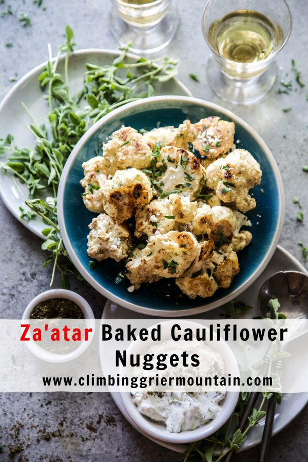 Za'atar Baked Cauliflower Nuggets