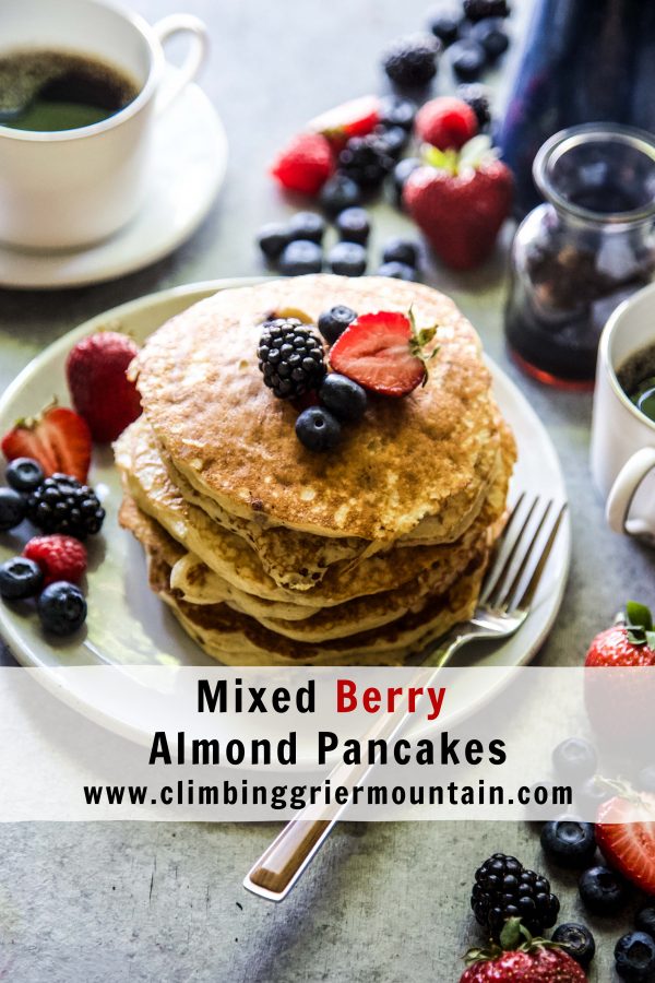 Mixed Berry Almond Pancakes