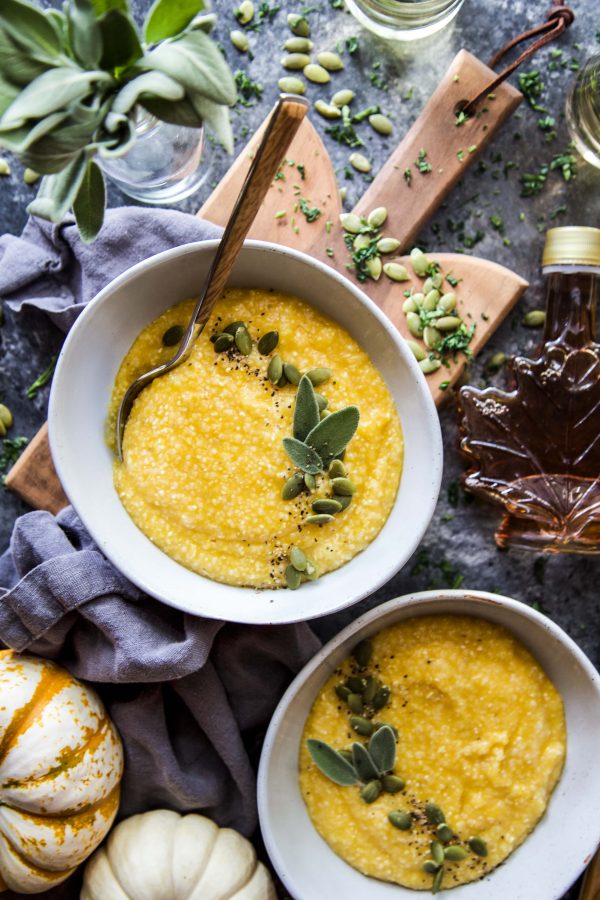 Maple Roasted Pumpkin Grits