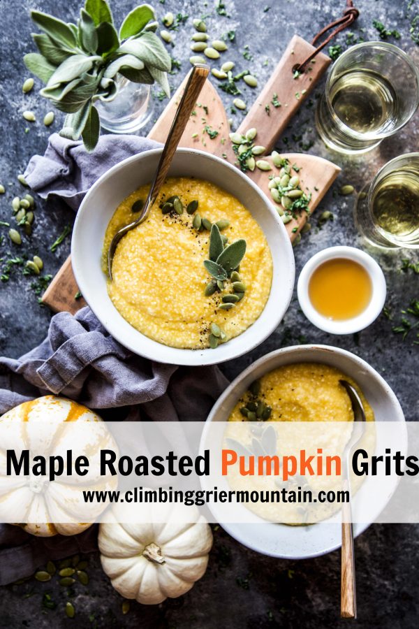 Maple Roasted Pumpkin Grits