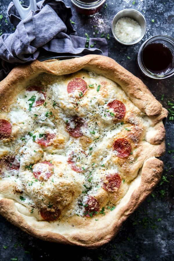 Pepperoni Pizza Pot Pie