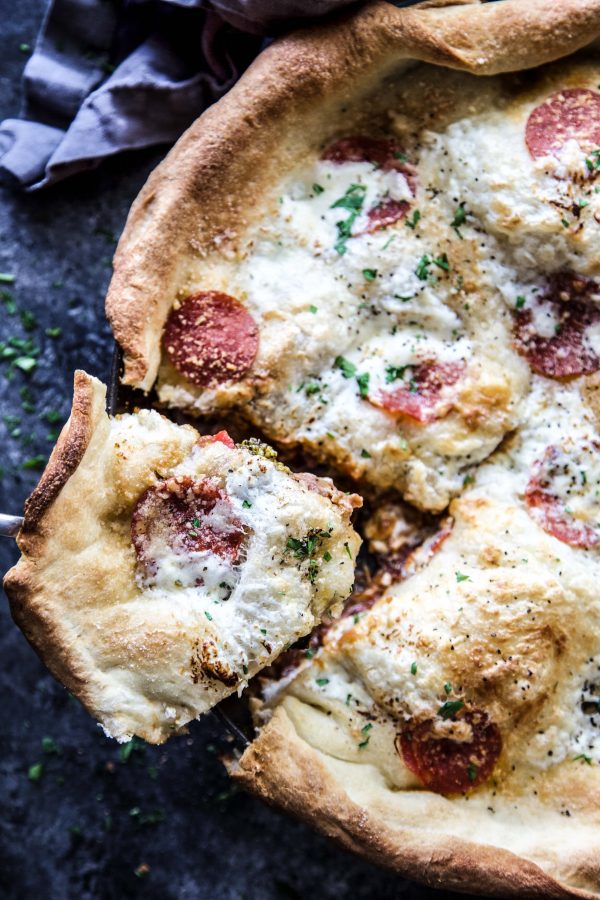 Pepperoni Pizza Pot Pie