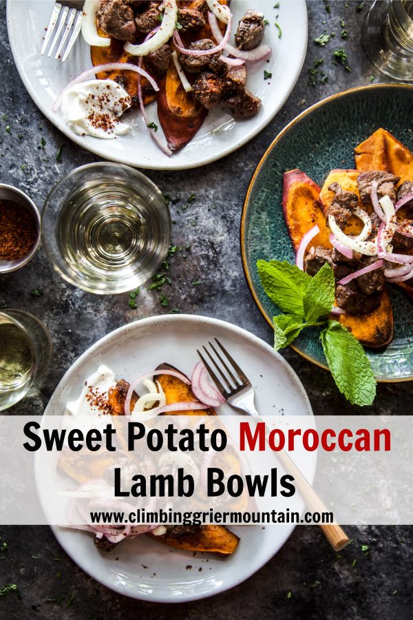 Sweet Potato Moroccan Lamb Bowls