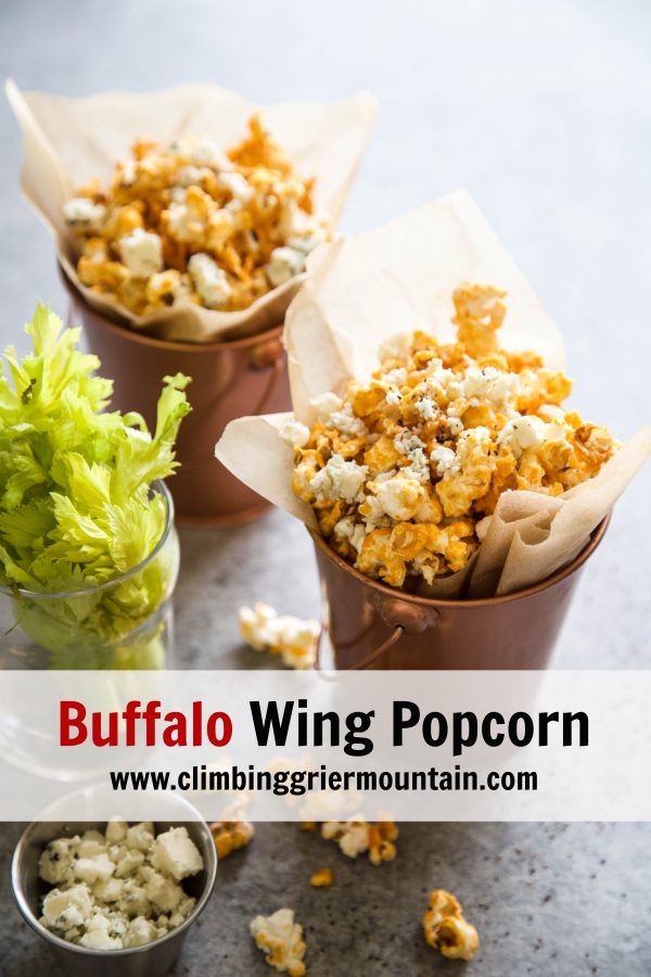 Buffalo Wing Popcorn on a table