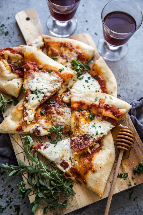 Easy Pepperoni Pizza with Hot Honey