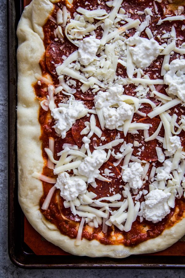Easy Pepperoni Pizza with Hot Honey 