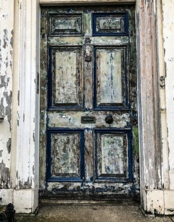 wooden door in Ireland