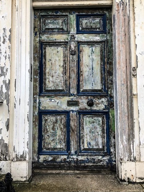 wooden door in Ireland