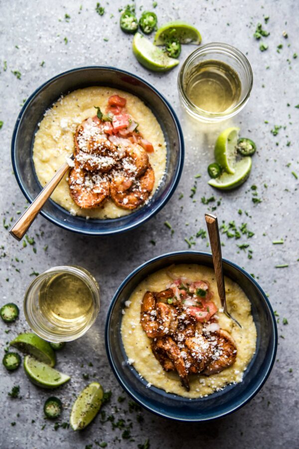 Fajita Shrimp Tamale Bowls www.climbinggriermountain.com.