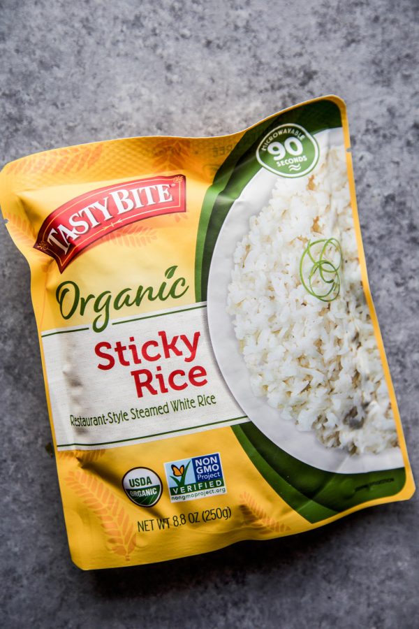 sticky rice in a packet