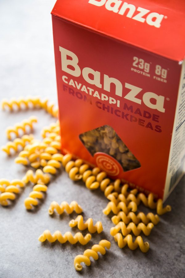 chickpea pasta in a box